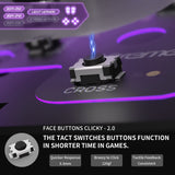 eXtremeRate Light Version Whole Clicky Kit V2 for PS5 Controller BDM-040/050 Shoulder Face Buttons, Micro Switch L2R2 Clicky Hair Trigger Kit and Tactile L1R1 Face Buttons Mouse Click for PS5 Controller - PFMD018V2