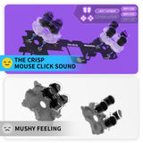 eXtremeRate Light Version Whole Clicky Kit V2 for PS5 Controller BDM-040/050 Shoulder Face Buttons, Micro Switch L2R2 Clicky Hair Trigger Kit and Tactile L1R1 Face Buttons Mouse Click for PS5 Controller - PFMD018V2