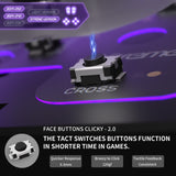 eXtremeRate Strong Version Whole Clicky Kit V2 for PS5 Controller BDM-040/050 Shoulder Face Buttons, Micro Switch L2R2 Clicky Hair Trigger Kit and Tactile L1R1 Face Buttons Mouse Click for PS5 Controller - PFMD017V2