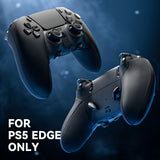 eXtremeRate Beyond-ARC Bottom Shell Kit with Rubberised Grip for PS5 Edge Controller - Black - CKREGU001