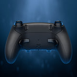 eXtremeRate Beyond-ARC Bottom Shell Kit with Rubberised Grip for PS5 Edge Controller - Black - CKREGU001