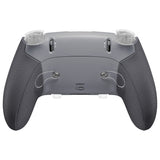 eXtremeRate Beyond-ARC Bottom Shell Kit with Rubberised Grip for PS5 Edge Controller - New Hope Gray & Classic Gray - CKREGU003
