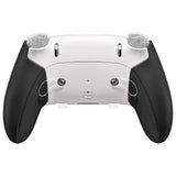 eXtremeRate Beyond-ARC Bottom Shell Kit with Rubberised Grip for PS5 Edge Controller - White Black - CKREGU002