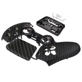 eXtremeRate Black Silver Carbon Fiber Touchpad Front Housing Shell Compatible with ps5 Controller BDM-010/020/030/040/050, DIY Replacement Shell Custom Touch Pad Cover Compatible with ps5 Controller - ZPFS2009G3