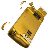 eXtremeRate Replacement Chrome Gold Full Set Shell with Buttons for Steam Deck LCD - QESDD001