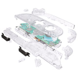 eXtremeRate D-Pad Version Replacement Full Set Shell Case with Buttons for Joycon 2 of Nintendo Switch 2 - Deluxe Version - Clear - SZMNTM004