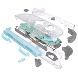 eXtremeRate D-Pad Version Replacement Full Set Shell Case with Buttons for Joycon 2 of Nintendo Switch 2 - Essence Version - Clear - SXANTM004