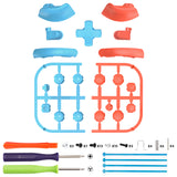 eXtremeRate DIY Replacement Full Set Buttons for Nintendo Switch 2 - Blue & Orange - BEWNTM013