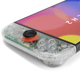 eXtremeRate DIY Replacement Full Set Shell Case with Buttons for Joycon 2 of Nintendo Switch 2 - Deluxe Version - Clear - AWHNTM006