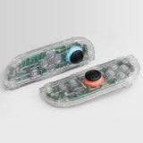 eXtremeRate DIY Replacement Full Set Shell Case with Buttons for Joycon 2 of Nintendo Switch 2 - Deluxe Version - Clear - AWHNTM006