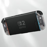 eXtremeRate DIY Replacement Full Set Shell Case with Buttons for Joycon 2 of Nintendo Switch 2 - Essence Version - Clear - BSUNTM006