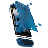 eXtremeRate DIY Replacement Full Set Shells with Buttons for Nintendo Switch 2 - Deluxe Version - Clear Blue - QGRNTM005