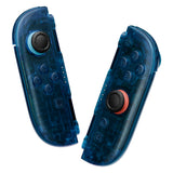 eXtremeRate DIY Replacement Full Set Shells with Buttons for Nintendo Switch 2 - Deluxe Version - Clear Blue - QGRNTM005