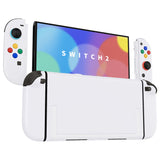 eXtremeRate DIY Replacement Full Set Shells with Buttons for Nintendo Switch 2 - Deluxe Version - White - QGRNTM008