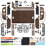 eXtremeRate DIY Replacement Full Set Shells with Buttons for Nintendo Switch 2 - Deluxe Version - Wood Grain - QGRNTS001