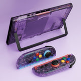 eXtremeRate DIY Replacement Full Set Shells with Buttons for Nintendo Switch 2 - Essence Version - Clear Atomic Purple - RHANTM001