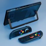 eXtremeRate DIY Replacement Full Set Shells with Buttons for Nintendo Switch 2 - Essence Version - Clear Blue - RHANTM005