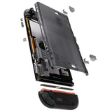 eXtremeRate DIY Replacement Full Set Shells with Buttons for Nintendo Switch 2 - Essence Version - Clear Slate Black - RHANTM002