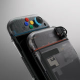eXtremeRate DIY Replacement Full Set Shells with Buttons for Nintendo Switch 2 - Essence Version - Clear Slate Black - RHANTM002