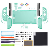 eXtremeRate DIY Replacement Full Set Shells with Buttons for Nintendo Switch 2 - Essence Version - Emerald Green - RHANTM004