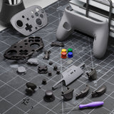 eXtremeRate DIY Replacement Full Set Shells with Buttons for Nintendo Switch 2 Pro Controller - SFC SNES Classic EU - QGSPTY002