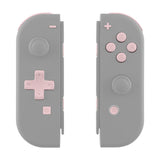 eXtremeRate Cherry Blossoms Pink D-pad ABXY Keys SR SL L R ZR ZL Trigger Buttons Springs, Replacement Full Set Buttons Fix Kits for NS Switch Joycon & OLED JoyCon (D-pad ONLY Fits for eXtremeRate Joycon D-pad Shell) - BZP306