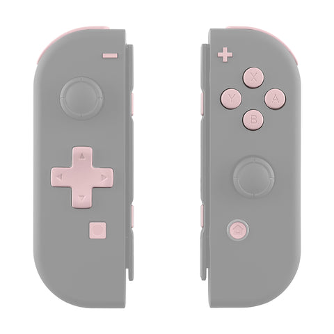 eXtremeRate Cherry Blossoms Pink D-pad ABXY Keys SR SL L R ZR ZL Trigger Buttons Springs, Replacement Full Set Buttons Fix Kits for NS Switch Joycon & OLED JoyCon (D-pad ONLY Fits for eXtremeRate Joycon D-pad Shell) - BZP306