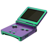 eXtremeRate IPS Ready Upgraded Chameleon Green Purple Custom Replacement Housing Shell for Gameboy Advance SP GBA SP – Compatible with Both IPS & Standard LCD – Console & Screen NOT Included - ASPP3007