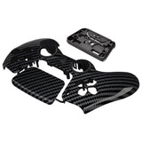 eXtremeRate LUNA Redesigned Graphite Carbon Fiber Pattern Front Shell Touchpad Compatible with ps5 Controller BDM-010/020/030/040, DIY Replacement Housing Custom Touch Pad Cover Compatible with ps5 Controller - GHPFS001