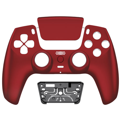 eXtremeRate LUNA Redesigned Front Shell with Touchpad for PS5 Controller BDM-010/020/030/040/050/060 - Scarlet Red - GHPFP002G4