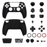 eXtremeRate Luna Redesigned Full Set Shells & Buttons for PS5 Controller BDM-030/040/050 - Black - KQXPFP001