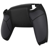 eXtremeRate Black Performance Rubberized Custom Back Housing Bottom Shell Compatible with ps5 Controller, Replacement Back Shell Cover Compatible with ps5 Controller - DPFU6001