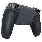 eXtremeRate Classic Gray & Dark Gray Performance Rubberized Custom Back Housing Bottom Shell Compatible with ps5 Controller, Replacement Back Shell Cover Compatible with ps5 Controller - DPFU6004