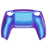 eXtremeRate Chameleon Purple Blue Glossy Custom Back Housing Bottom Shell Compatible with ps5 Controller, Replacement Back Shell Cover Compatible with ps5 Controller - DPFP3001