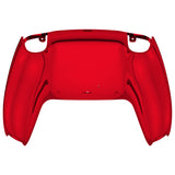 eXtremeRate Chrome Red Glossy Custom Back Housing Bottom Shell Compatible with ps5 Controller, Replacement Back Shell Cover Compatible with ps5 Controller - DPFD4003