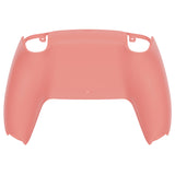 eXtremeRate Coral Soft Touch Custom Back Housing Bottom Shell Compatible with ps5 Controller, Replacement Back Shell Cover Compatible with ps5 Controller - DPFP3026