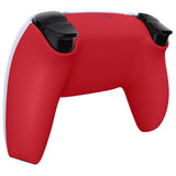eXtremeRate Passion Red Soft Touch Custom Back Housing Bottom Shell Compatible with ps5 Controller, Replacement Back Shell Cover Compatible with ps5 Controller - DPFP3027