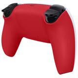 eXtremeRate Passion Red Soft Touch Custom Back Housing Bottom Shell Compatible with ps5 Controller, Replacement Back Shell Cover Compatible with ps5 Controller - DPFP3027