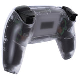 eXtremeRate Clear Custom Back Housing Bottom Shell Compatible with ps5 Controller, Replacement Back Shell Cover Compatible with ps5 Controller - DPFM5001