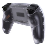 eXtremeRate Clear Custom Back Housing Bottom Shell Compatible with ps5 Controller, Replacement Back Shell Cover Compatible with ps5 Controller - DPFM5001
