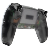 eXtremeRate Clear Black Custom Back Housing Bottom Shell Compatible with ps5 Controller, Replacement Back Shell Cover Compatible with ps5 Controller - DPFM5007