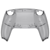 eXtremeRate Clear Black Custom Back Housing Bottom Shell Compatible with ps5 Controller, Replacement Back Shell Cover Compatible with ps5 Controller - DPFM5007