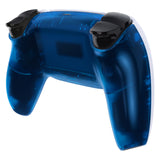eXtremeRate Clear Blue Custom Back Housing Bottom Shell Compatible with ps5 Controller, Replacement Back Shell Cover Compatible with ps5 Controller - DPFM5004