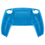 eXtremeRate Clear Blue Custom Back Housing Bottom Shell Compatible with ps5 Controller, Replacement Back Shell Cover Compatible with ps5 Controller - DPFM5004