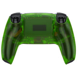 eXtremeRate Clear Green Custom Back Housing Bottom Shell Compatible with ps5 Controller, Replacement Back Shell Cover Compatible with ps5 Controller - DPFM5003