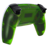eXtremeRate Clear Green Custom Back Housing Bottom Shell Compatible with ps5 Controller, Replacement Back Shell Cover Compatible with ps5 Controller - DPFM5003