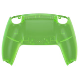 eXtremeRate Clear Green Custom Back Housing Bottom Shell Compatible with ps5 Controller, Replacement Back Shell Cover Compatible with ps5 Controller - DPFM5003