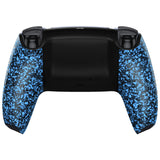 eXtremeRate Textured Blue Custom Back Housing Bottom Shell Compatible with ps5 Controller, Replacement Back Shell Cover Compatible with ps5 Controller - DPFP3016