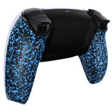 eXtremeRate Textured Blue Custom Back Housing Bottom Shell Compatible with ps5 Controller, Replacement Back Shell Cover Compatible with ps5 Controller - DPFP3016