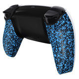 eXtremeRate Textured Blue Custom Back Housing Bottom Shell Compatible with ps5 Controller, Replacement Back Shell Cover Compatible with ps5 Controller - DPFP3016